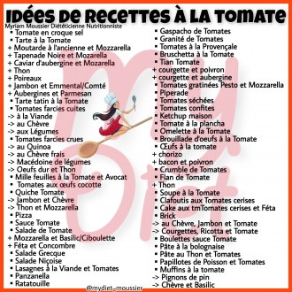 Memo cuisson de la tomate