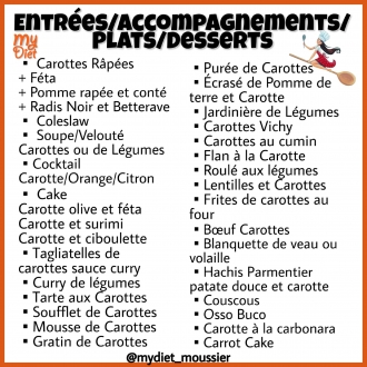 Memo  cuisson des carottes