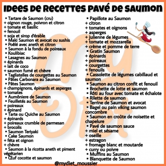 Memo cuisson du pavé de saumon