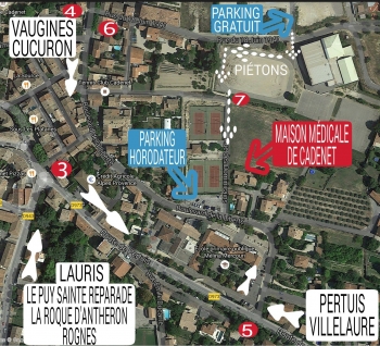 Plan d'accès Cadenet