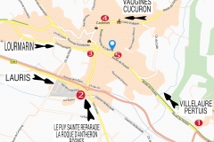 Plan d'accès Cadenet