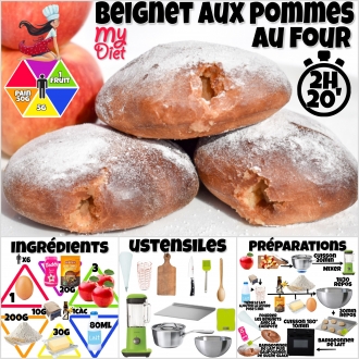 Beignets aux pommes au four