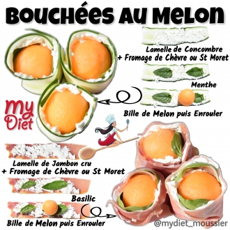 Bouchées au melon
