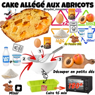Cake allégé aux abricots