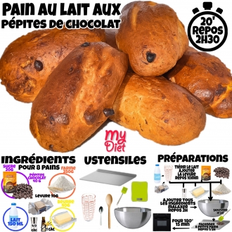 Pain au lait aux pépites de chocolat